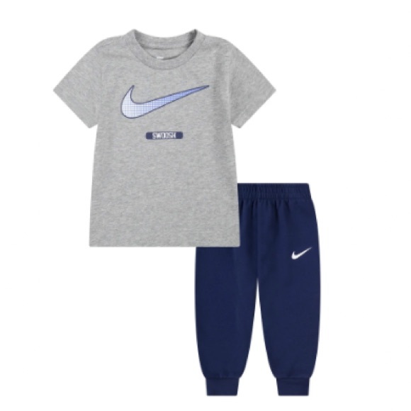 Nike Kids' T-Shirt & Joggers Set, Navy 4T - Picture 1 of 2
